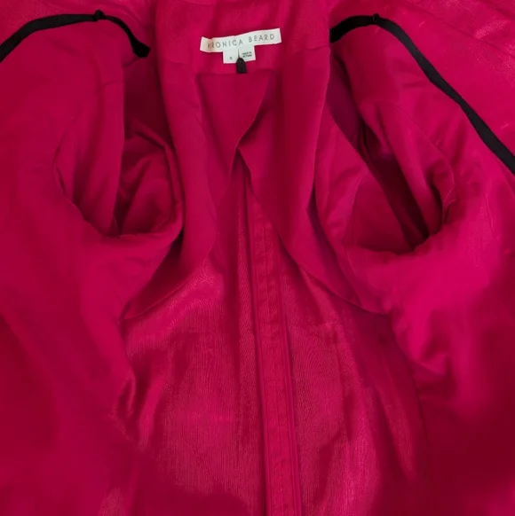 NWOT Veronica Beard Hirsh Pink Dickey Jacket Blazer Size 6 Celebrity Linen - Picture 16 of 16